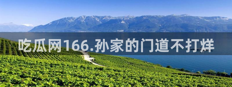 51吃瓜全网吃最快的瓜：吃瓜网166.孙家的门道不打烊